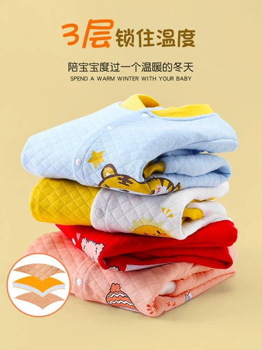 Детская осенняя демисезонная стеганая пижама для новорожденных для раннего возраста для девочек, боди, пуховик