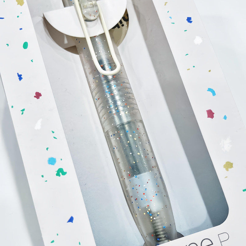 New Uni Mitsubishi Uniball Small Thick Core Pen, Fine Glitter Gel Pen, Zento Limited Edition Black Technology Thick Ink