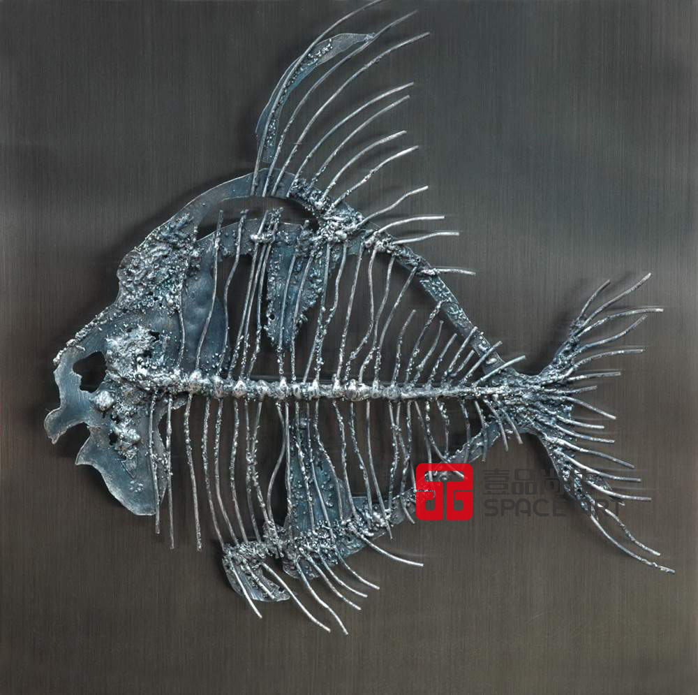 Abstract sculpture ornaments Art resin crafts Jewelry Home new house decoration ornament Fossil fish