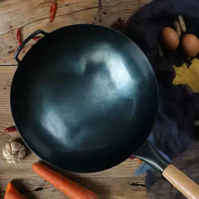 Chen Zhiji wok wok iron pot old wok non-stick pot home cooked iron pot special official flagship store for gas stove
