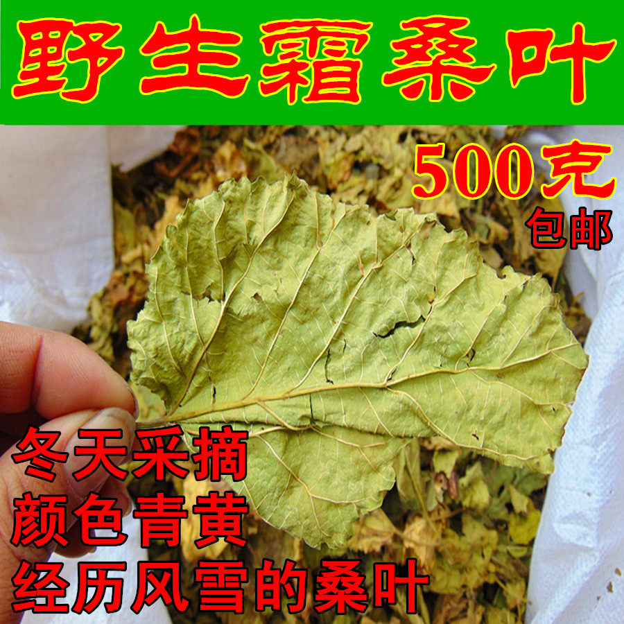 New goods Dabie Mountain Wild Alpine Frost Mulberry Leaves Dried Mulberry Leaves Winter Mulberry Leaves After Frost Mulberry Leaves 500 grams