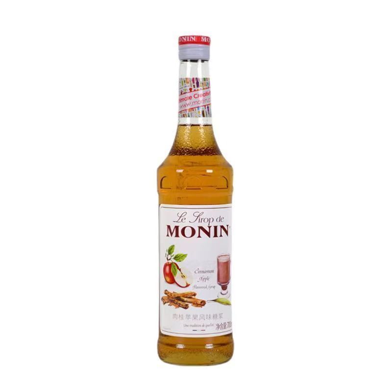 Monin Cinnamon Apple Flavored Syrup 700ml Special for Coffee, Cocktails, Juices, and Fruit Teas