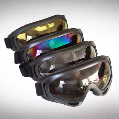 X400 goggles riding goggles sunglasses ski goggles windproof and dustproof sports glasses outdoor mirror transparent black ink