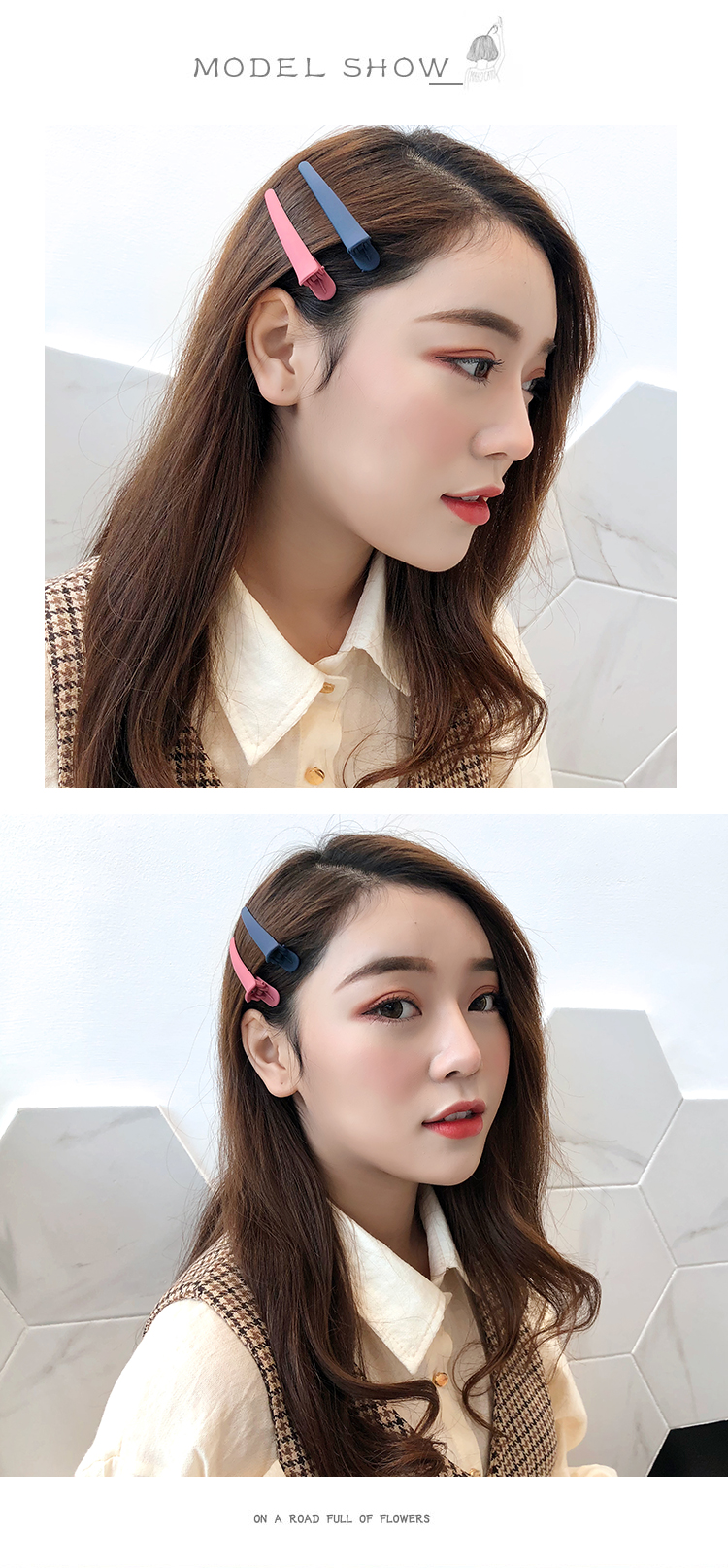 Hàn Quốc ins net phụ kiện tóc đỏ chà bangs clip nhỏ tươi Sen nữ kẹp tóc màu vịt vịt clip bên clip - Phụ kiện tóc băng đô rửa mặt