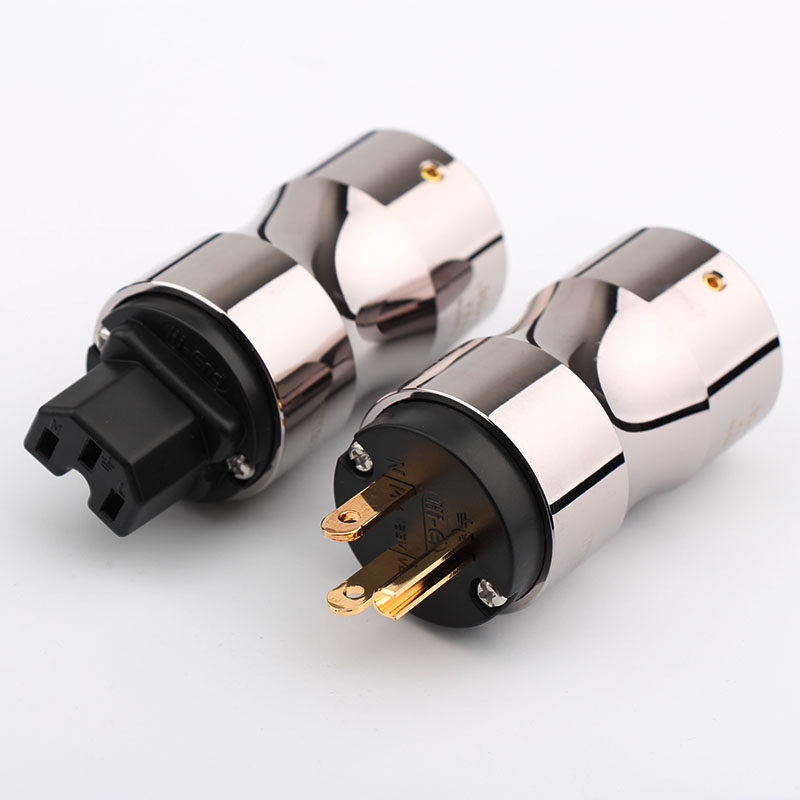 Special Offer: Qili K-156 Gold-Plated Metal Audio Plug, Audiophile-Grade Us/National Standard Power Plug