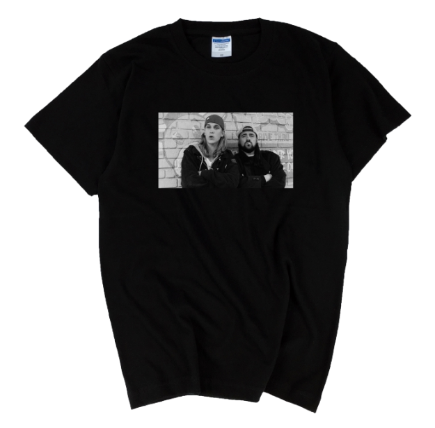 Jay and Silent Bob Strike Back White Rotten Pariah Movie Tide T-shirt Short Sleeve