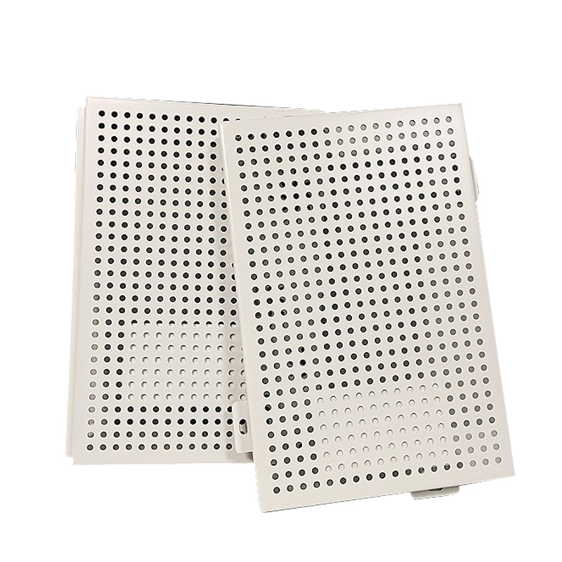 Manufacturer custom aluminum veneer door curtain wall carved hollow punching outer wall decorated smallpox ceiling window air conditioning cover