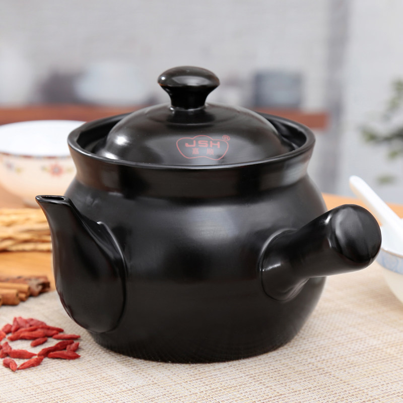 Casserole boiling Chinese medicine decoction pot health pot casserole household traditional pottery clay pot medicine pot open fire gas stove