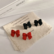 This Life Year Red Butterfly Knots Ear Nail Ear Accessories Small Minimalist Cool Wind Refined Personality Superior Temperament Earrings Woman