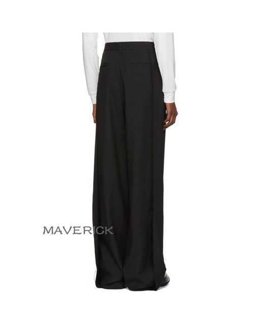 European and American style super long high-waisted wide-leg floor-length trousers trousers for tall men and women drapey floor-length casual trousers