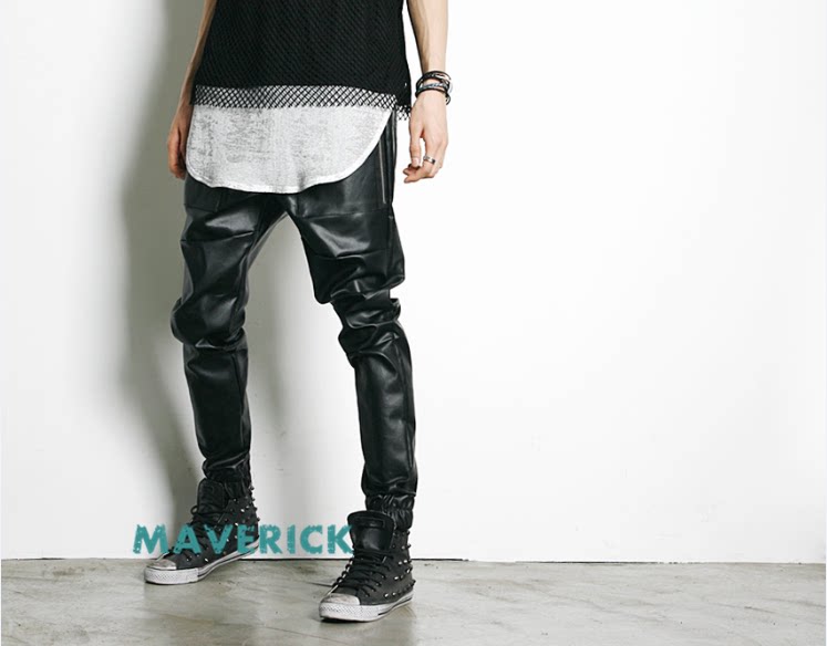 Pantalon cuir homme pour hiver - Ref 1491406 Image 4