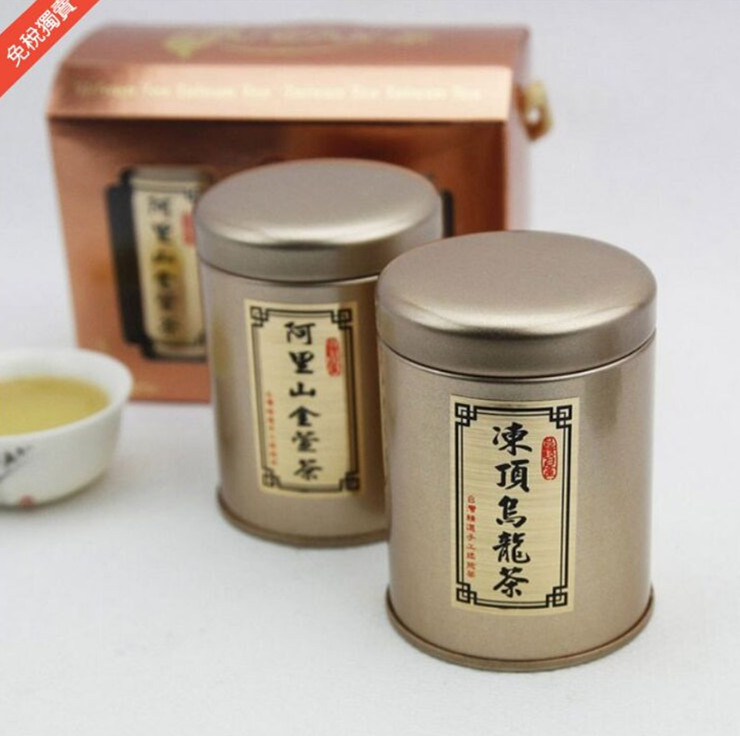 臺灣凍頂烏龍茶禮盒阿裏山金萱茶組合升恆昌免稅店特色烏龍茶包裝