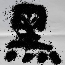 Pure black tire black rubber powder waterproof membrane rubber powder color fine rubber powder rubber particles