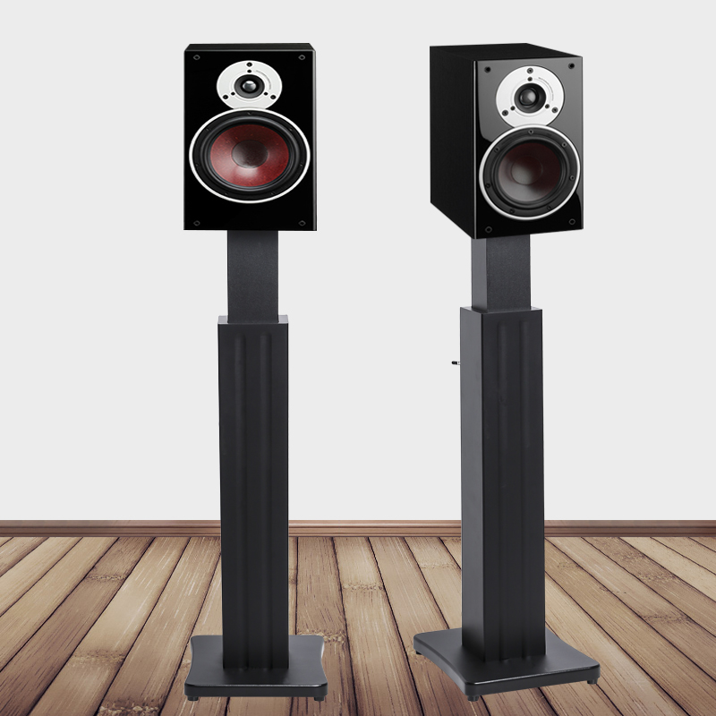 New lifting speaker stand Surround sound stand Floor shelf Bookshelf box tripod Wooden cinema rack