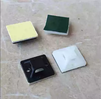 Installed wiring fixing piece self-adhesive cable tie fixing seat positioning piece suction cup 20*20