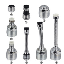 Faucet splash-proof shower head bubbler universal adjustment lengthened can be bent two-speed water outlet mode contact customer service to choose