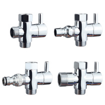 Angle valve water diversion valve with switch 4-point thread can be connected to the washing machine water inlet pipe water gun water pipe to the original braided pipe