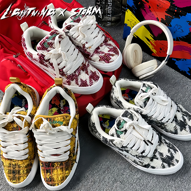 Authentic Lightningxstorm Picasso Artwork Collaboration Lightning Storm Versatile Trendy Sneakers Authentic Lightningxstorm Picasso Artwork Collaboration Lightning Storm Versatile Trendy Sneakers