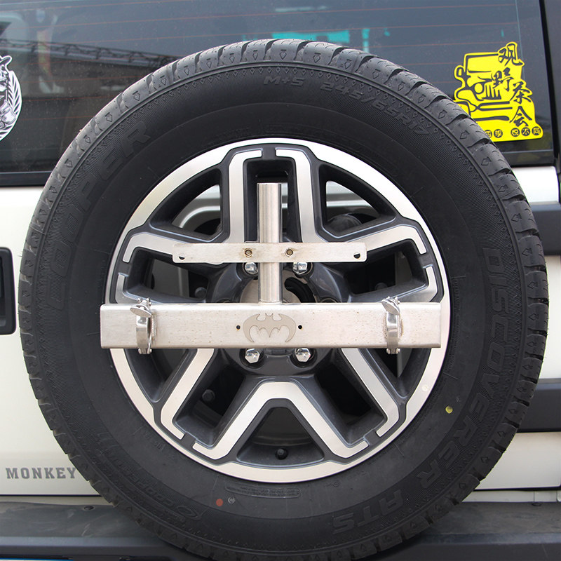 Suitable for Beijing BJ40PLUS pastoral people ToyotaFJ rear spare tire multifunction chess-holder license plate rack iron shovel rack