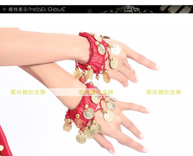 Ngày thiếu nhi Belly Dance Bracelet Ấn Độ Phụ kiện khiêu vũ Trang sức biểu diễn Vòng tay chuỗi vòng treo Đồng hồ đeo tay khuyến mãi - Vòng chân vòng đeo chân cho nữ