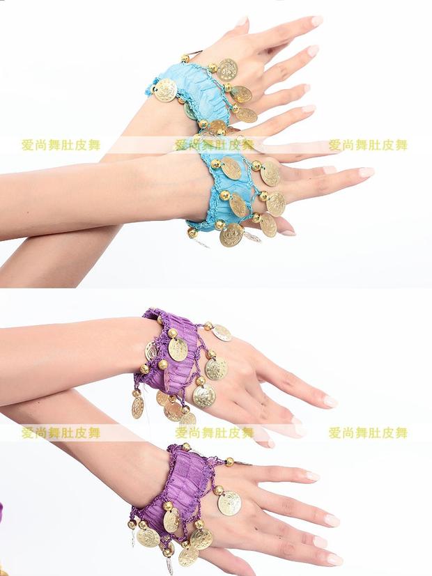 Ngày thiếu nhi Belly Dance Bracelet Ấn Độ Phụ kiện khiêu vũ Trang sức biểu diễn Vòng tay chuỗi vòng treo Đồng hồ đeo tay khuyến mãi - Vòng chân vòng đeo chân cho nữ
