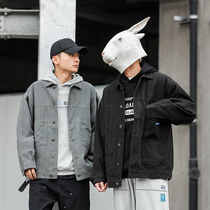 LMTNZD jacket man 2022 Spring autumn new day series fashion tide card yarn card for old turn-collar tooling jacket man