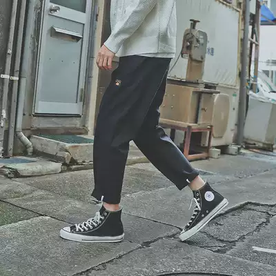 LMTNZD autumn overalls men's straight loose Korean ins tide Japanese Hong Kong style thin casual pants