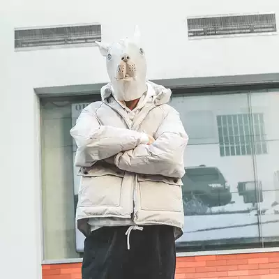 LMTNZD winter cotton coat men's 2021 new cotton suit quilted jacket loose Korean version of the tide brand thickened bread jacket