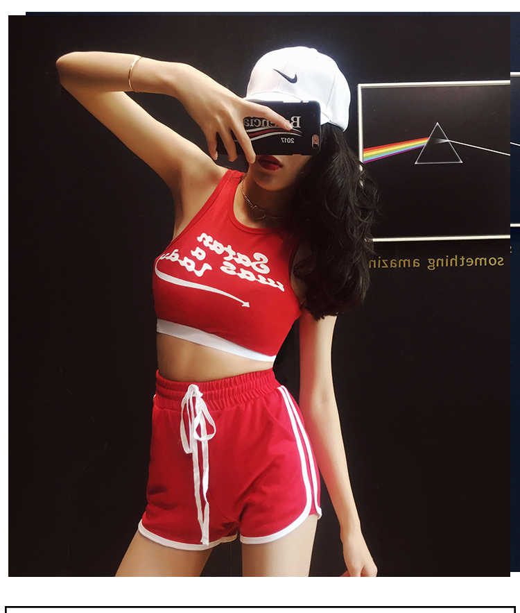 2018 hiphop mới retro cao eo mỏng màu trắng thể thao bên chạy quần short nhà nóng quần quần ngủ nữ mùa hè quần short jean nữ lưng cao