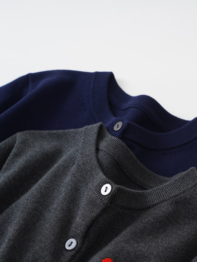 Auf der Theke, echte Stickerei, 100 % Baumwolle, Rundhals-Cardigan, Damenpullover, dünner Pullover, Jacke, äußeres Oberteil 4