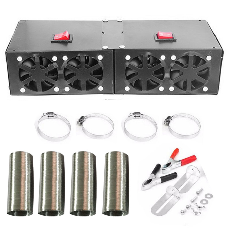 On-board electric heater Car warmer fan 12V warmer in addition to fog defrosting warm leg Four holes 300W
