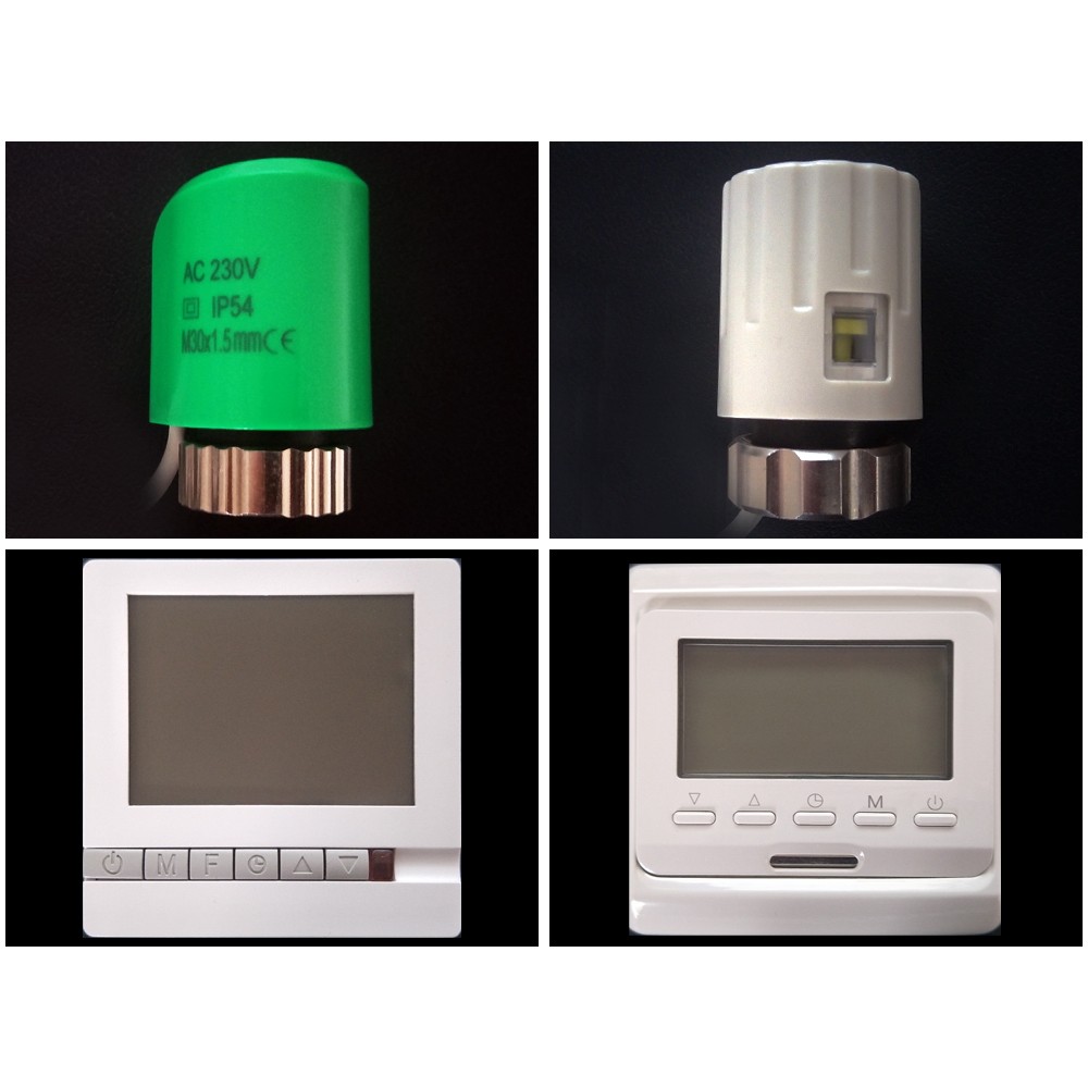 Temperature control water separator actuator temperature control panel electric automatic LCD solenoid valve Chinese display constant temperature settings