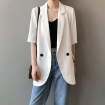 Small blazer womens 2020 Summer new Korean version of Joker temperament leisure British wind Net red suit coat tide