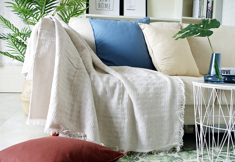 Bắc Âu đơn giản hiện đại ins rắn màu sofa chăn sofa khăn nhà vải bụi bảo vệ bìa sofa áo điều hòa nhật bản
