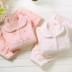 Pyjama Phụ nữ mùa đông Flannel dài tay dễ thương Sweet Cherry Loose Kích thước lớn dày lông cừu Coral Dịch vụ nhà bộ đồ mặc nhà Bộ Pajama