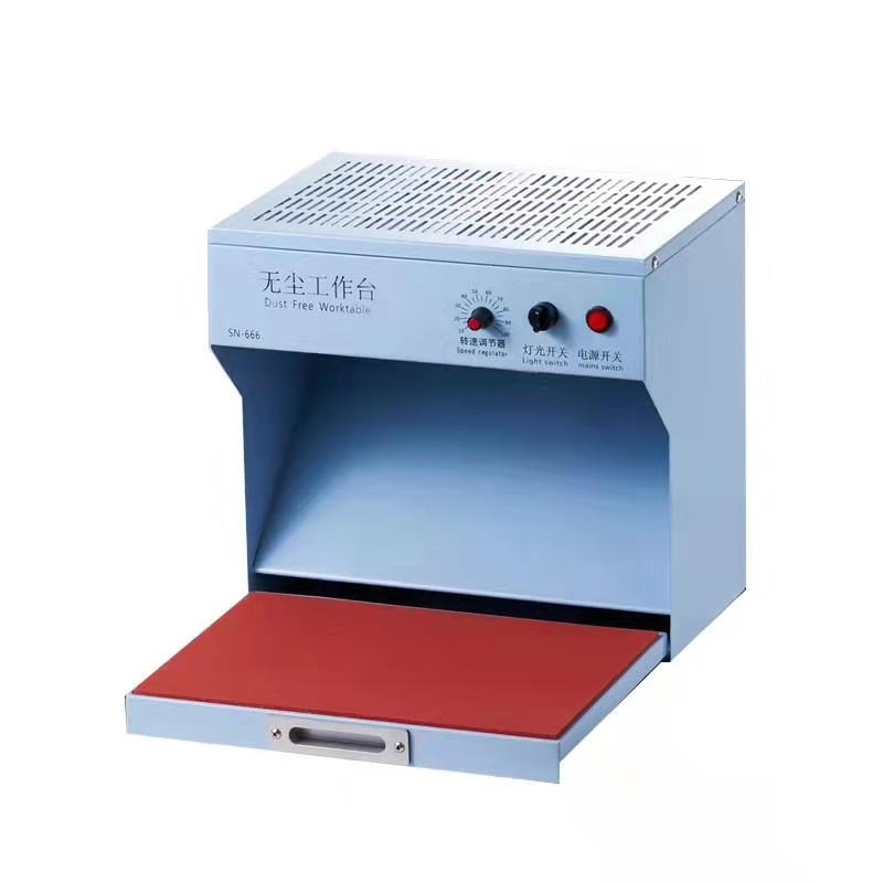 Small dust-free table machine cover LCD screen dust cleaning workbench maintenance operation room to purify air and dust