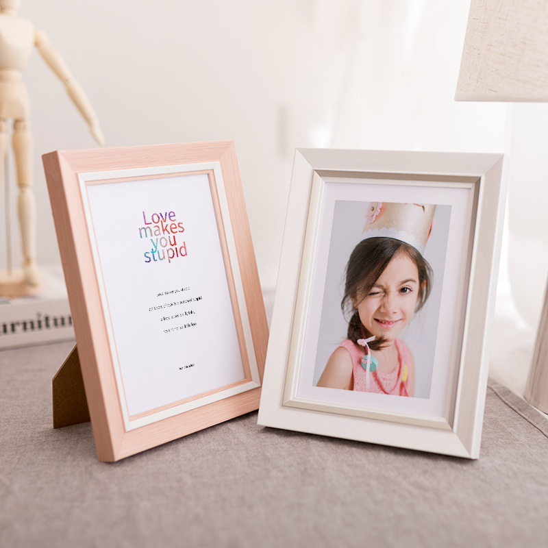 Photo frame set table creative photo studio children's photo frame wedding photo frame 7 inches 6A4 retro resin small photo frame