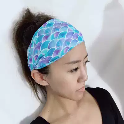 MISSFHC New Violet MERMAID Diving Quick Dry MERMAID Mirror Hair Band Magic Headscarf Windproof