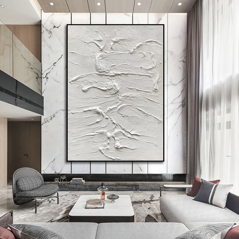 Modern porch decorative painting light luxury vertical version abstract living room sofa background wall mural hotel model room hanging painting