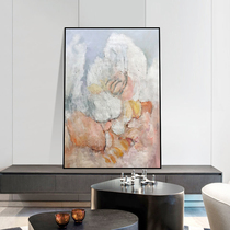 Light luxury porch decorative painting vertical version modern minimalist living room sofa background wall painting corridor end texture oil painting