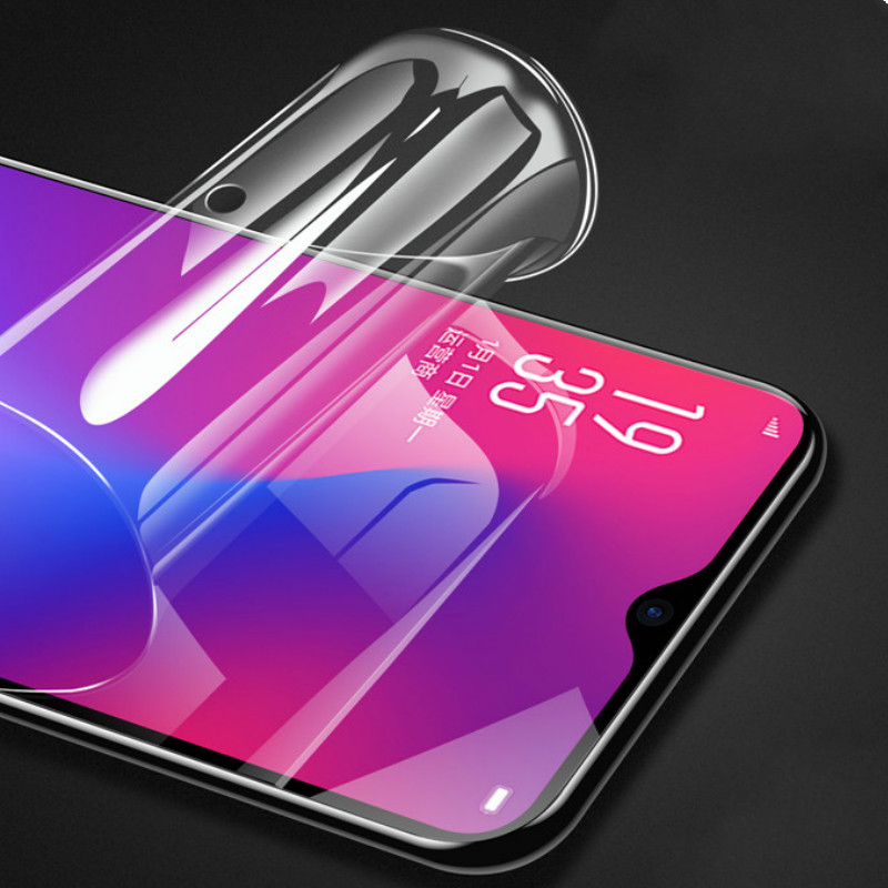 oppor17钢化膜r17pro水凝膜手机曲面全屏覆盖原装抗蓝光护眼纳米软边全包无白边磨砂高清防指纹防爆防摔por