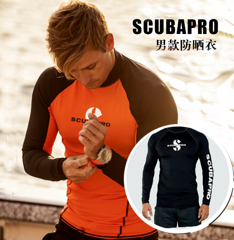 Men's SCUBAPRO Professional beach sun protection sunscreen Jellyfish Sea Surface Snorkeling Surf Clearance Clear