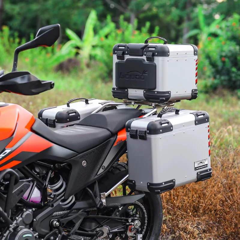 Редис подходит для KTM390ADLV трехбокового багажника мотоцикла, алюминиевый сплав, боковой багажник, карбас складной
