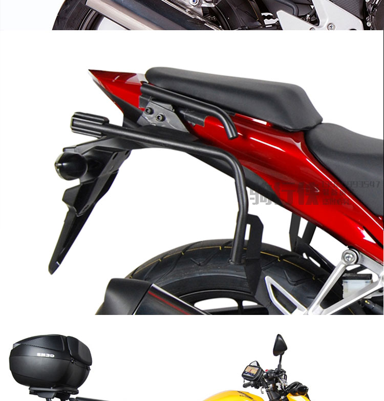 SHAD Xia De Honda CB500F ụ sau CB650F bên hộp hộp khung phía sau CB500X khung sườn thân kệ - Xe gắn máy phía sau hộp hộp đựng đồ cho xe máy