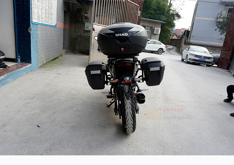Longxin 500R sửa đổi LX500 bên hộp xe máy Xiade bên hộp bên khung đuôi hộp khung ba khung sửa đổi khung - Xe gắn máy phía sau hộp thùng đựng đồ cho xe máy