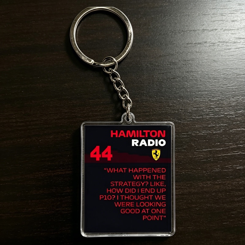 F1 Keychain Team Acrylic Pendant Hamilton Leclerc Verstappen Piatti Kimi Keychain