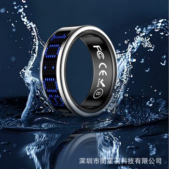 Cross-border new smart ring with display, touch page turning, pedometer, heart rate, blood oxygen, sleep and sports smart ring