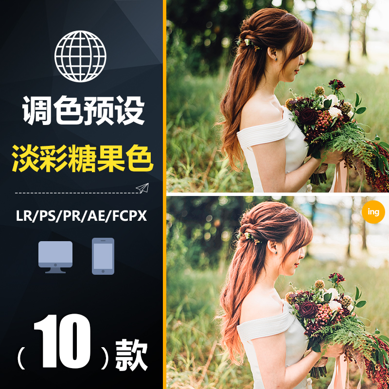 BSH012LR Preset Japanese Retro Candy Color AE Scenery PS Filter PR FCPX Mobile Phone LUT Color Preset