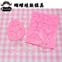 Ultra light clay handmade butterfly mold drop glue molds Candy Cake Styling Silicone Mold Butterfly Accessories