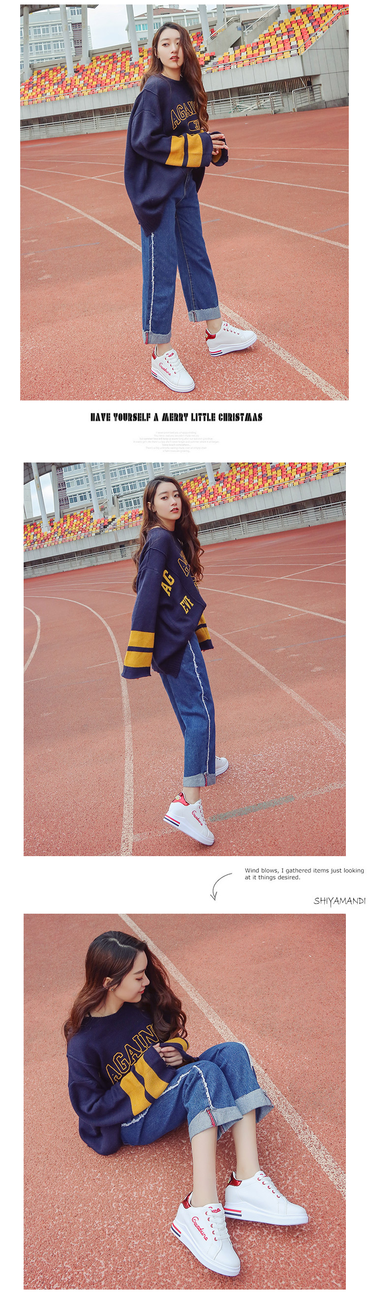 Mùa hè 2018 mới dành cho nữ giày thể thao giày sneaker nữ trắng